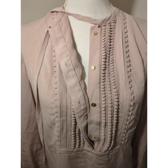 Diane Von Furstenberg romantic Silk Blush Pink Tini Dress Sz 4 - Picture 3 of 12